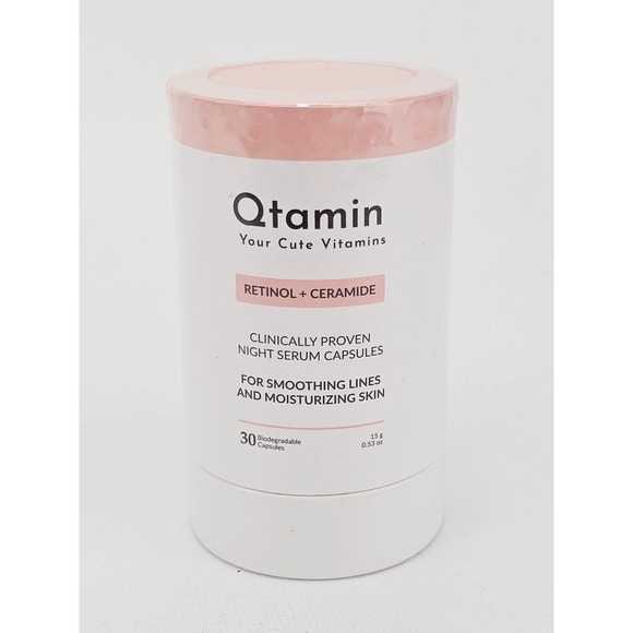 Qtamin Other - Qtamin Retinol Ceramide Night Serum Capsules Face Neck 30 Count BB6/25